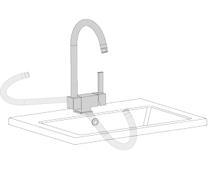 Grifos de cocina, caño flexible o extensible