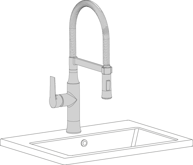 Grifos de cocina, caño flexible o extensible